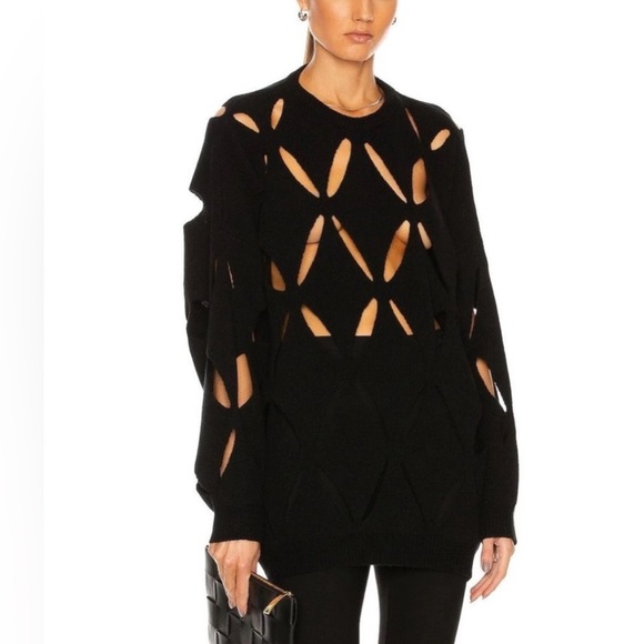 Valentino Sweater Wool Cut Out Knit Pullover Jumper - Picture 2 of 13